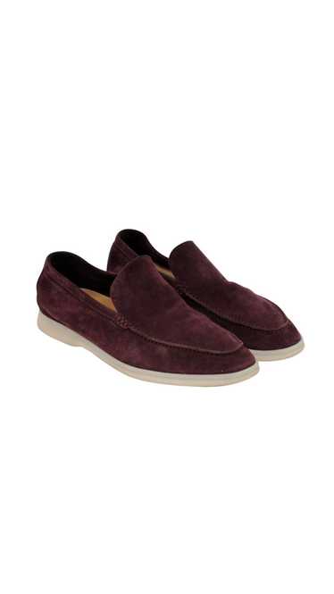 Loro Piana Burgundy Red Suede Summer Walk - 01919