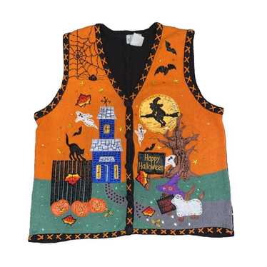 Vintage 90's Basic Editions Halloween Applique Gh… - image 1