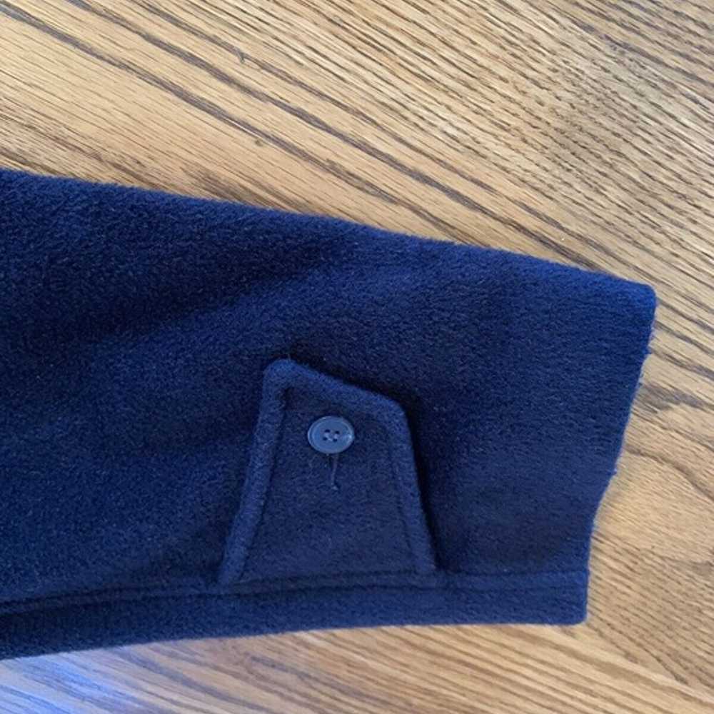 Vintage Harvé Benard Lined Navy Wool Blend Heavy … - image 10