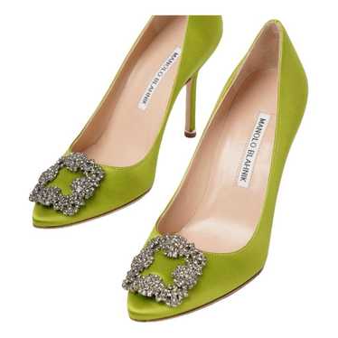 Manolo Blahnik Hangisi cloth heels - image 1