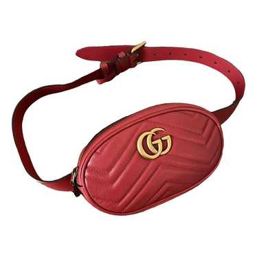 Gucci Gg Marmont Oval leather handbag