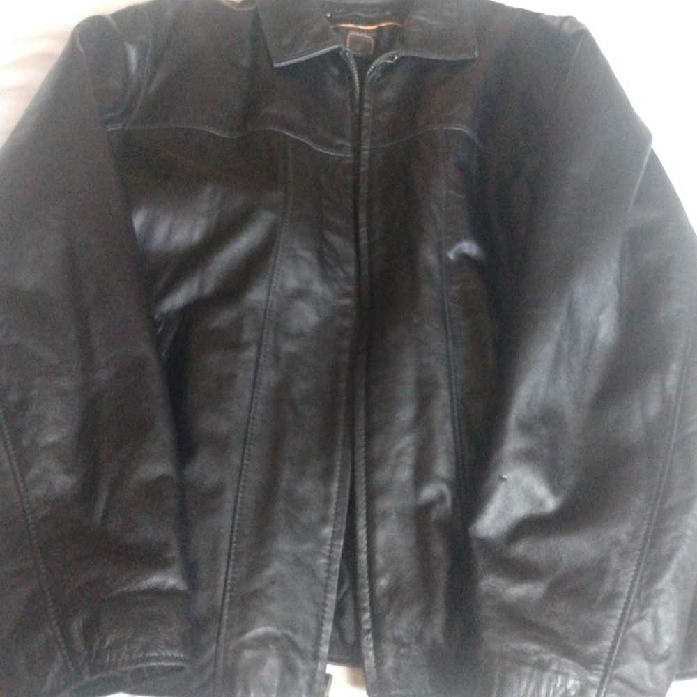 Leather Wilson vintage jacket - image 1