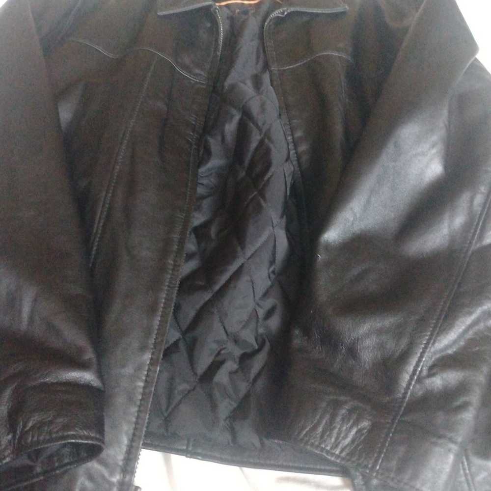 Leather Wilson vintage jacket - image 2