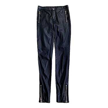 Gucci Leather slim pants - image 1