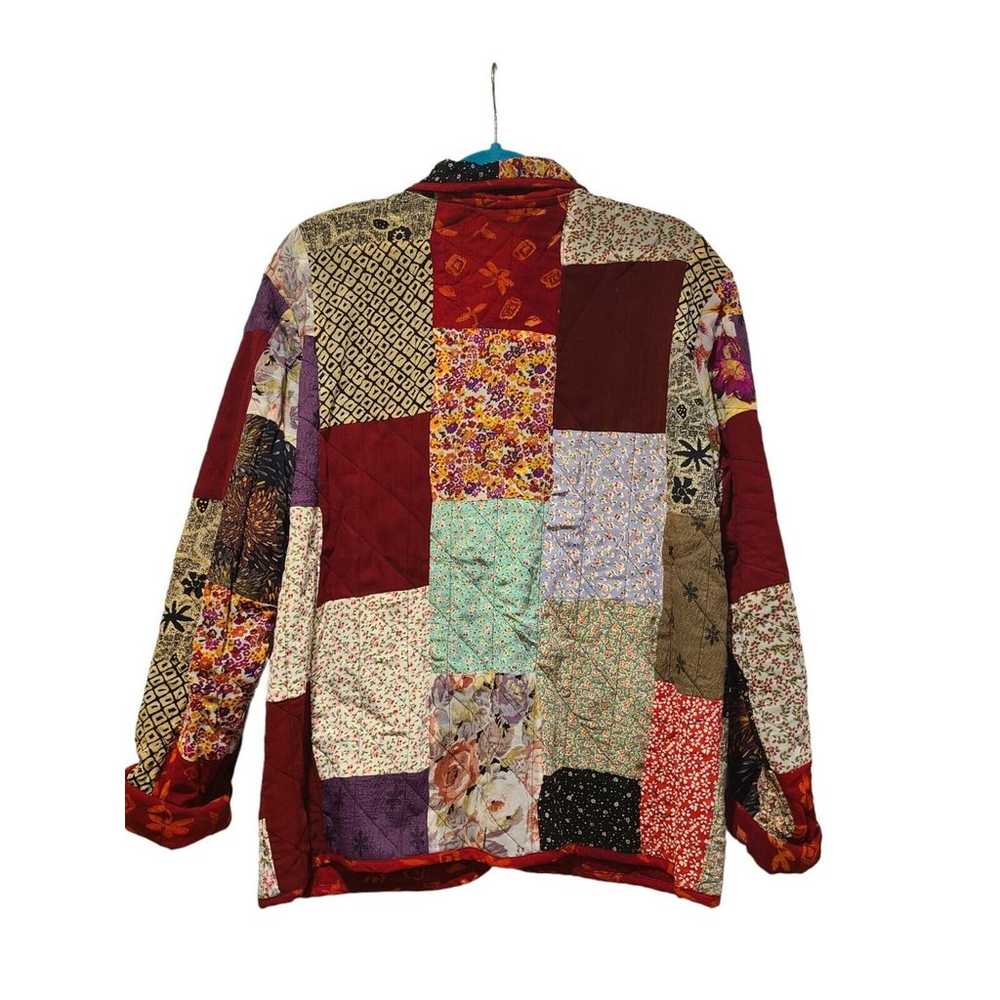 Kar-ma Quilted Reversible Jacket Patchwork Embroi… - image 2