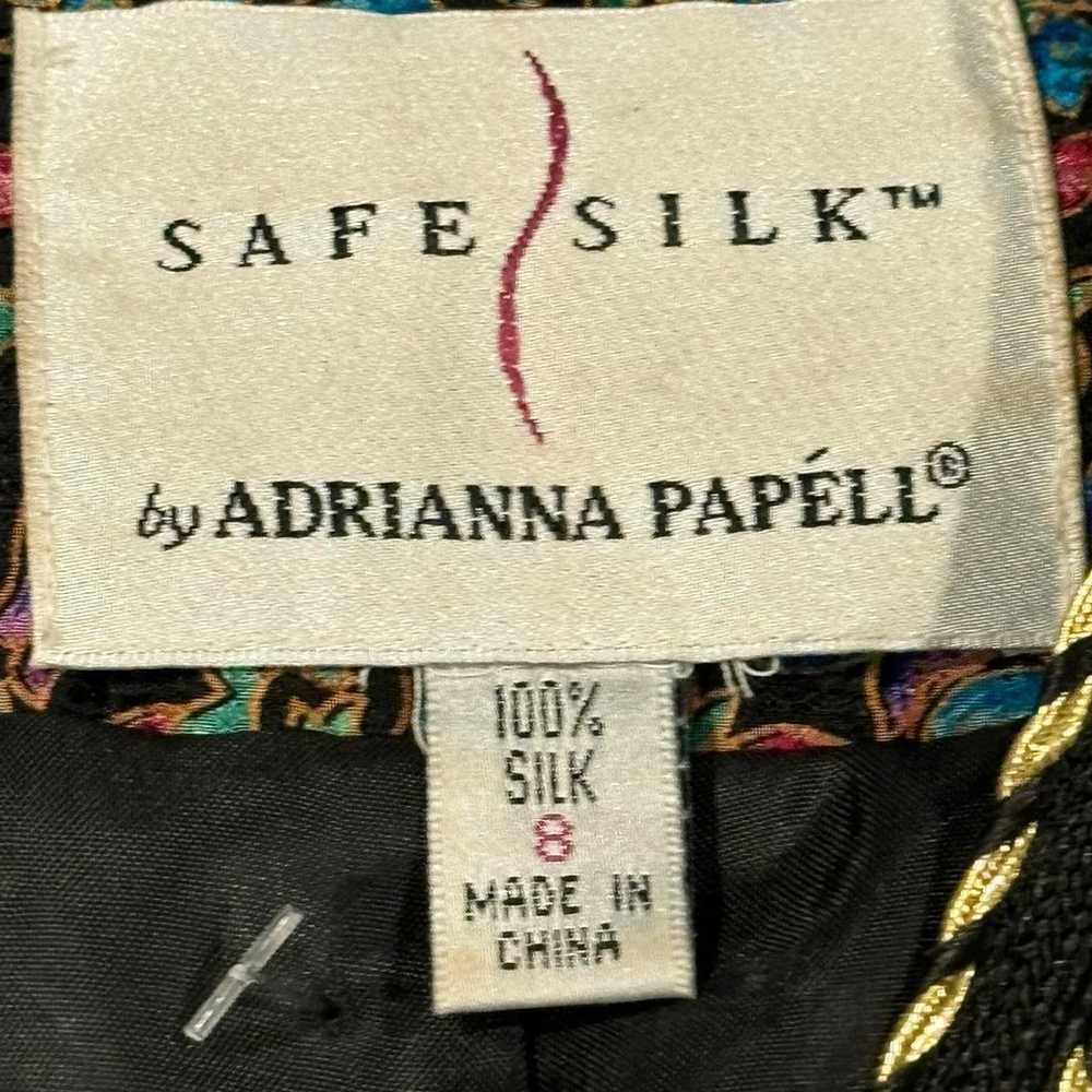 Safe Silk by Adrianna Papell 100% Silk Button Dow… - image 8