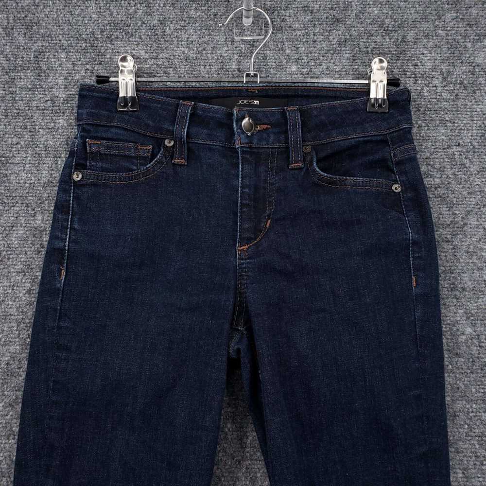 Vintage Fashionable Dark Wash Blue Denim Mid-Rise… - image 6