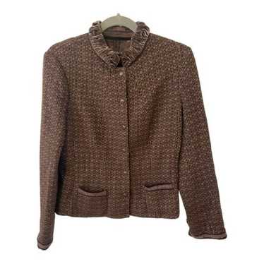 Tahari Vintage/Unique Looking Tweed Blazer with V… - image 1