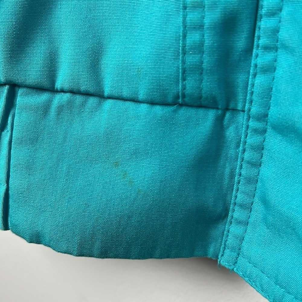 Fleet Street Vintage teal zipper front bomber jac… - image 4