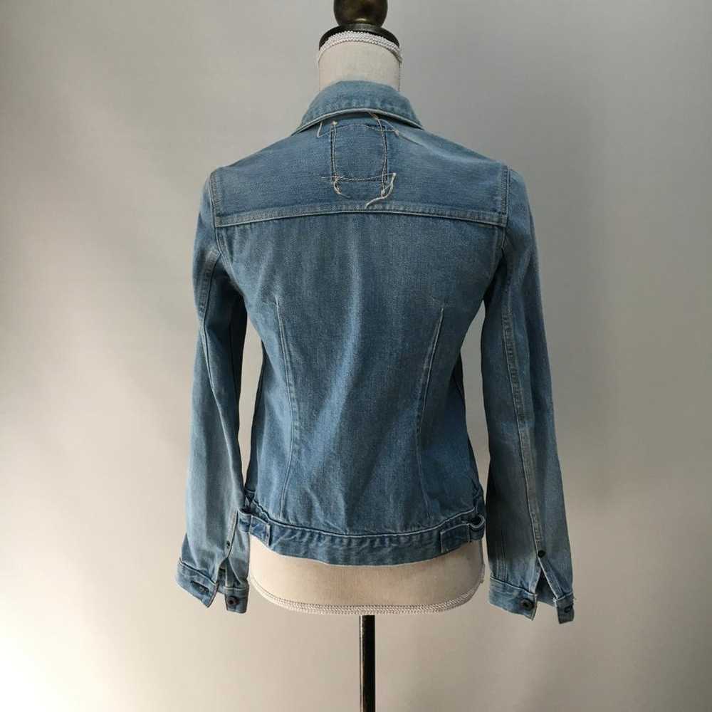 KURO Black Denim Jacket USED - image 3