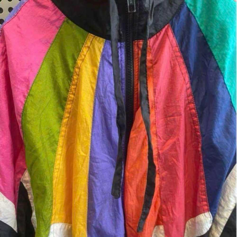 Vintage nylon jacket blouson jumper flashy - image 6