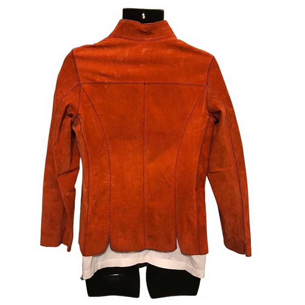 Vintage Women Reversible Suede Burnt Orange/Brown… - image 3