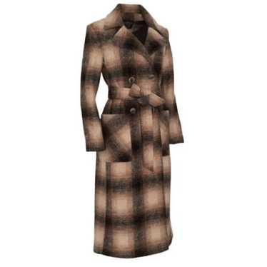 PENDLETON Aurora Plaid Wool Blend Wrap Coat Mediu… - image 1