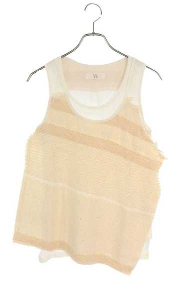 Y's Y's Knit Docking Asymmetrical Cut and Sew Tank