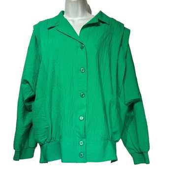 GW graff green womens vintage USA windbreaker jac… - image 1