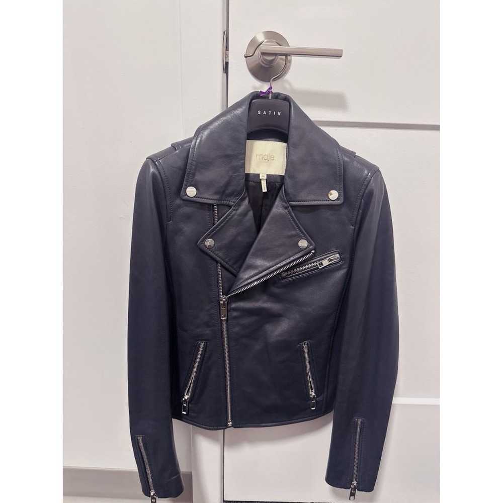 Maje Fall Winter 2020 leather jacket - image 3