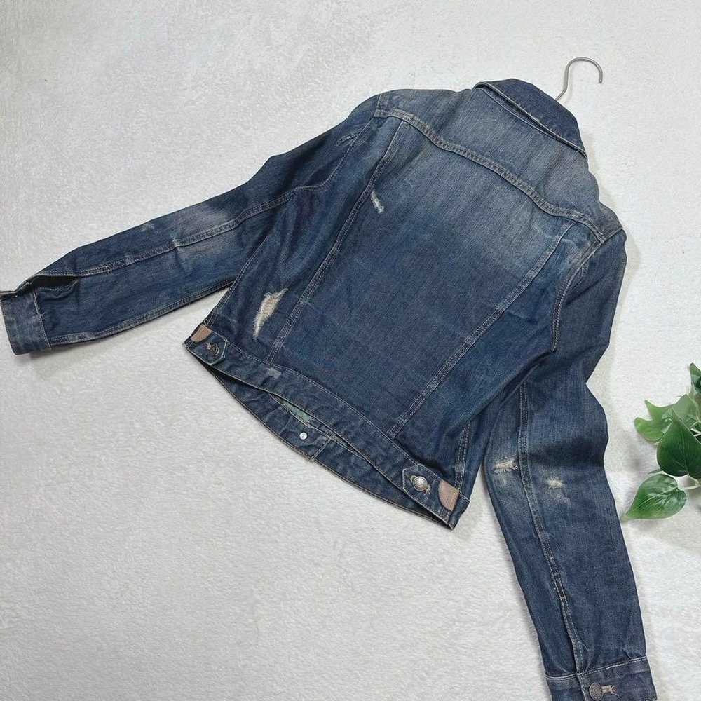 ☆Good Condition☆ ZARA Denim Jacket L Size with Di… - image 8