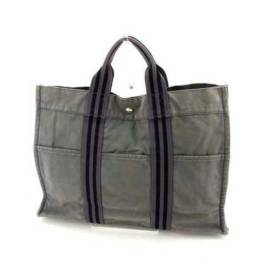 Hermes Tote Bag Back Handbag Mm Fool Toe Gray Bla… - image 1