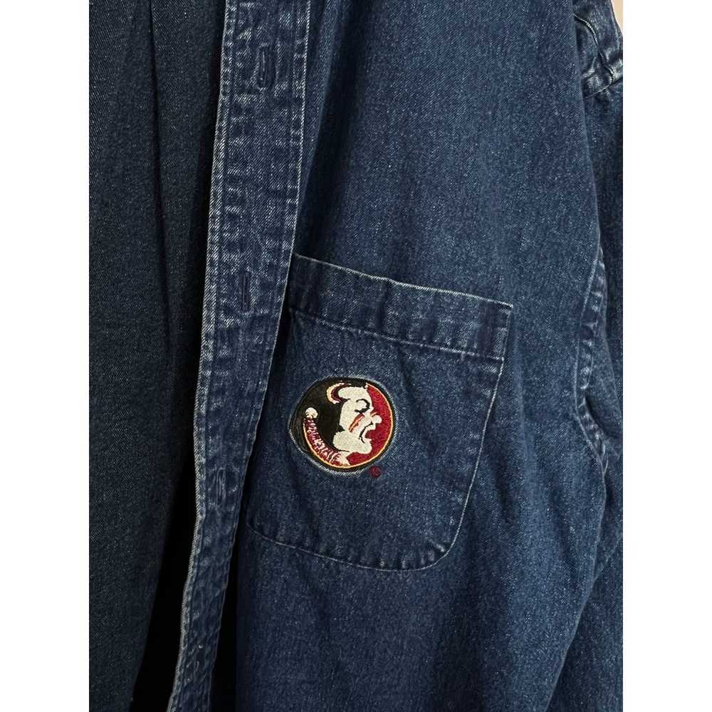 Florida State Seminoles Denim Jean Shacket - image 3