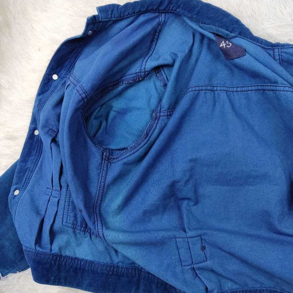 Rare 45R 908G Indigo Velour Jacket Size 3 - image 10