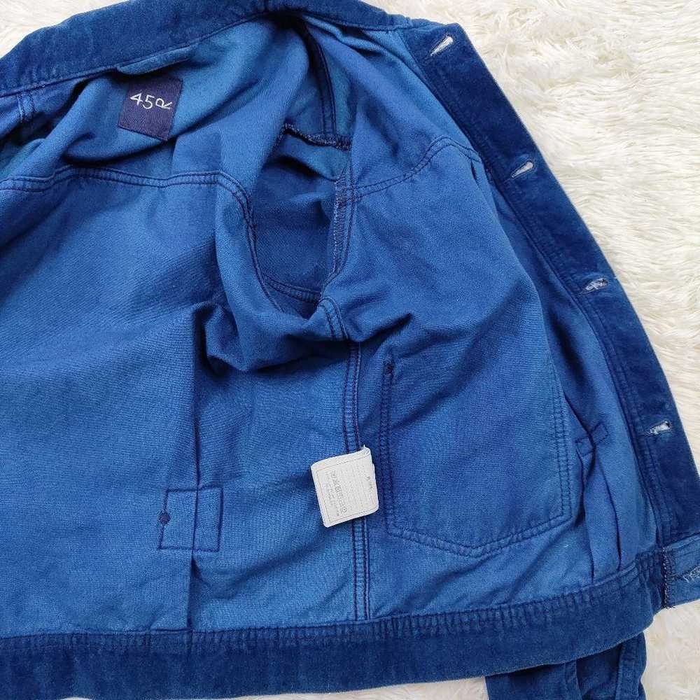 Rare 45R 908G Indigo Velour Jacket Size 3 - image 11