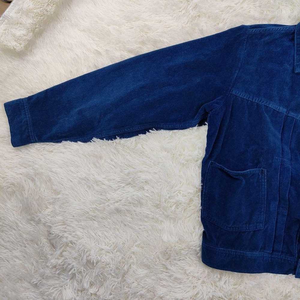 Rare 45R 908G Indigo Velour Jacket Size 3 - image 3