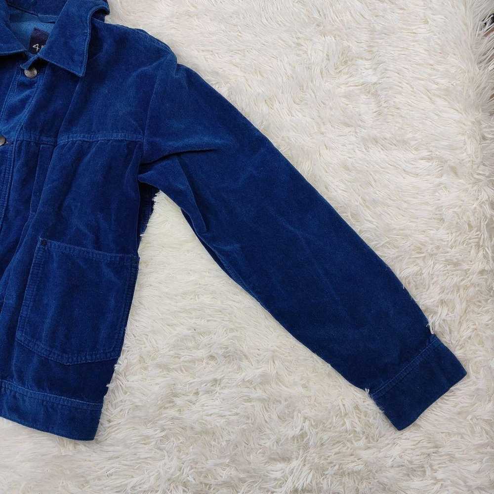 Rare 45R 908G Indigo Velour Jacket Size 3 - image 4