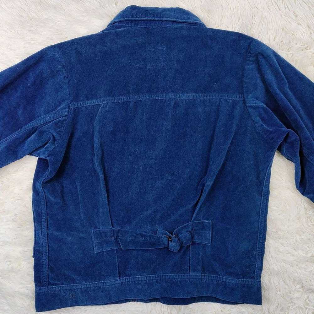 Rare 45R 908G Indigo Velour Jacket Size 3 - image 6