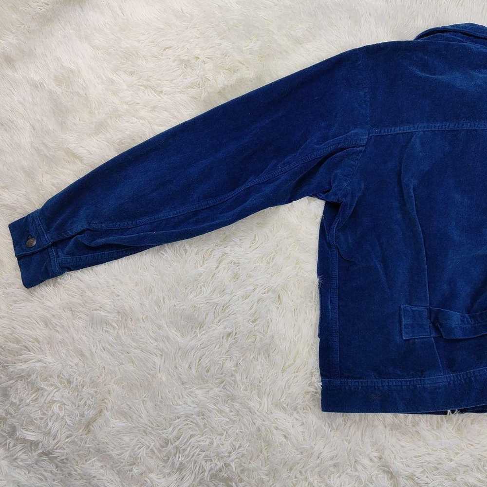 Rare 45R 908G Indigo Velour Jacket Size 3 - image 7