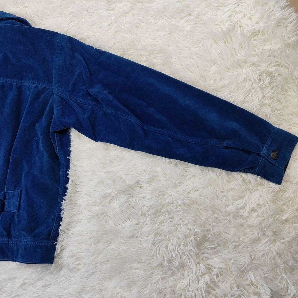 Rare 45R 908G Indigo Velour Jacket Size 3 - image 8