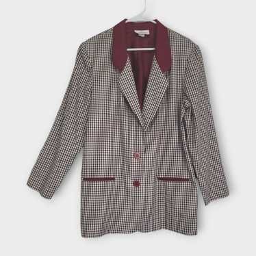 Worthington Vintage Blazer Womens XL Check Retro … - image 1