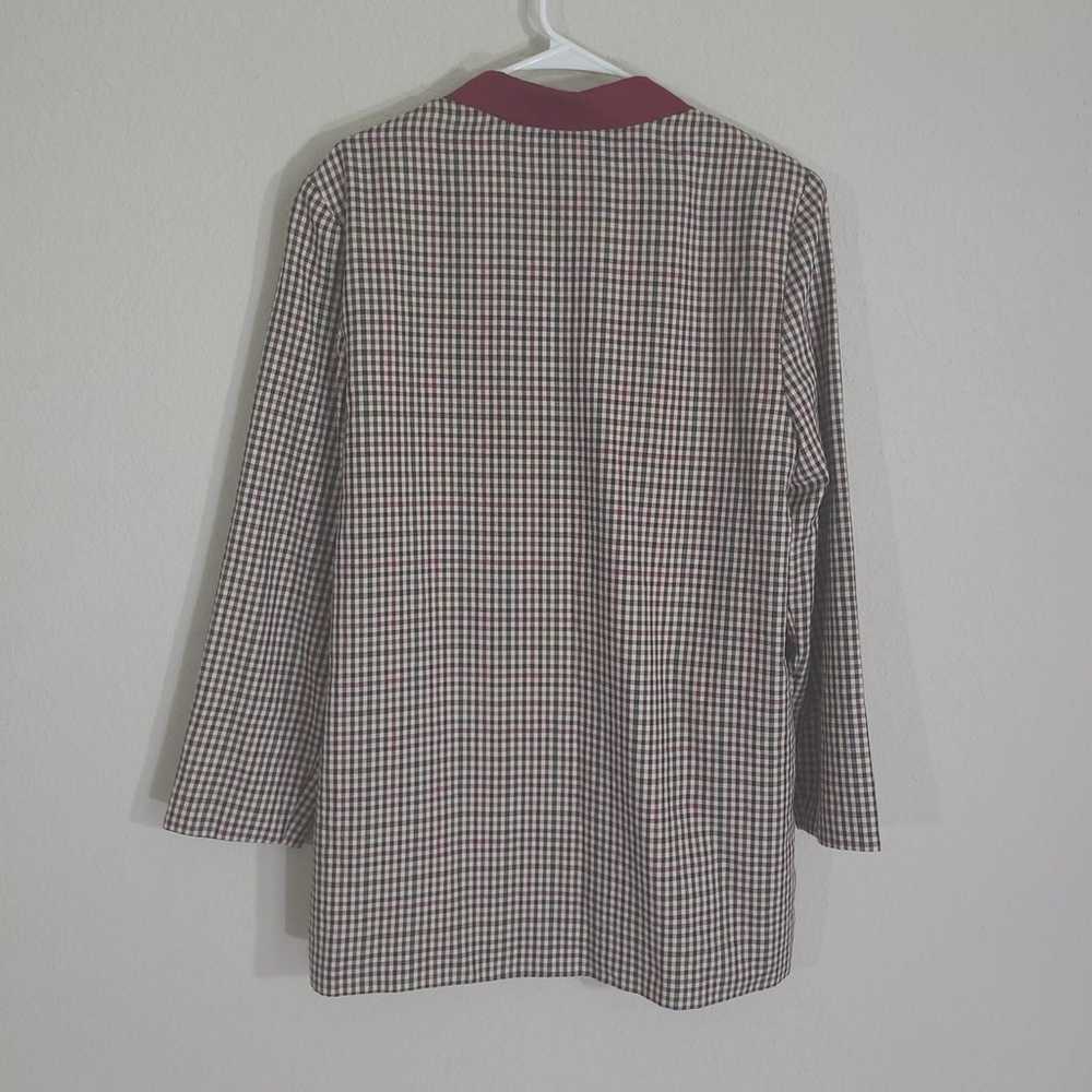 Worthington Vintage Blazer Womens XL Check Retro … - image 2