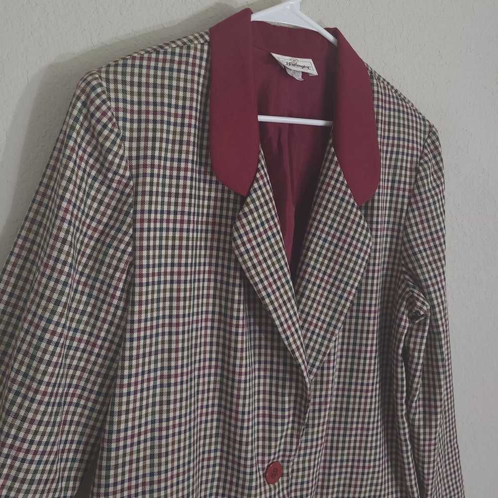 Worthington Vintage Blazer Womens XL Check Retro … - image 8