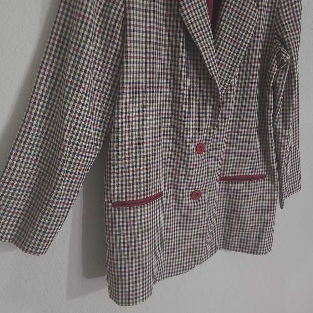 Worthington Vintage Blazer Womens XL Check Retro … - image 9