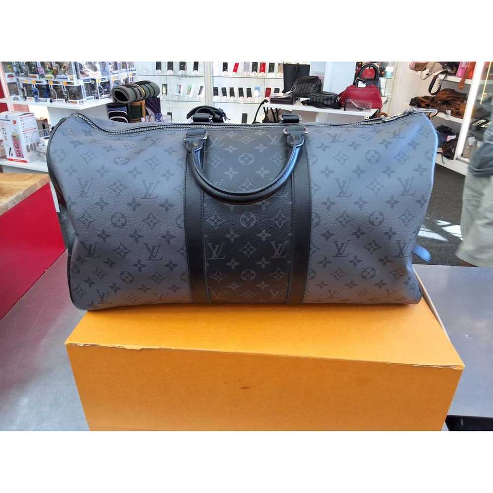 Louis Vuitton Keepall cloth travel bag - image 3