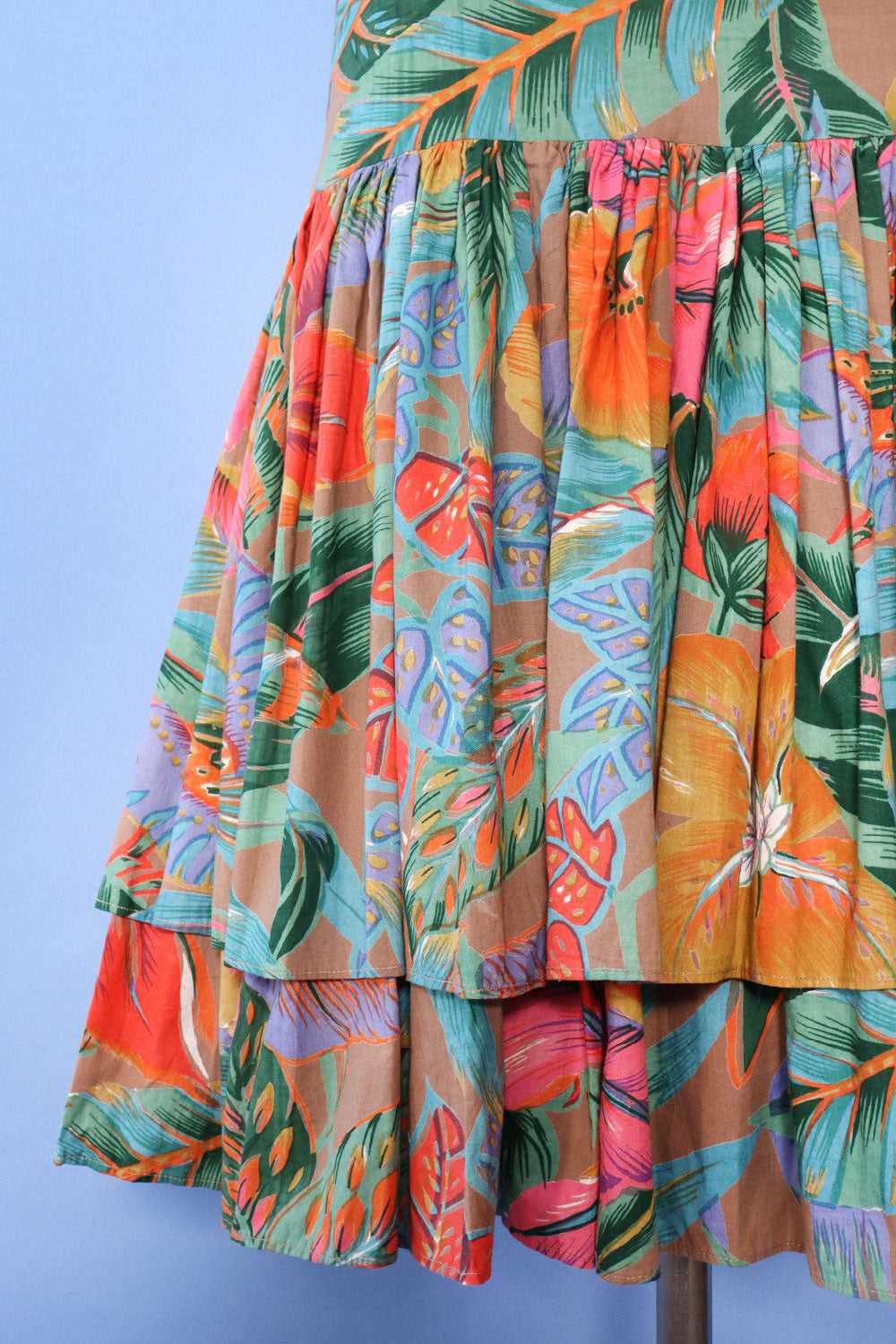 Tropical Dream Dropwaist Ruffle Dress S - image 5