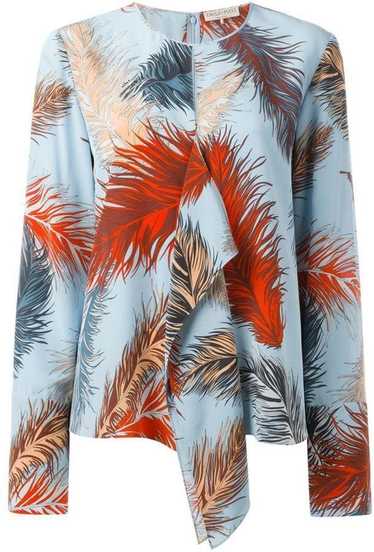 Product Details Emilio Pucci Blue Feather Print Si