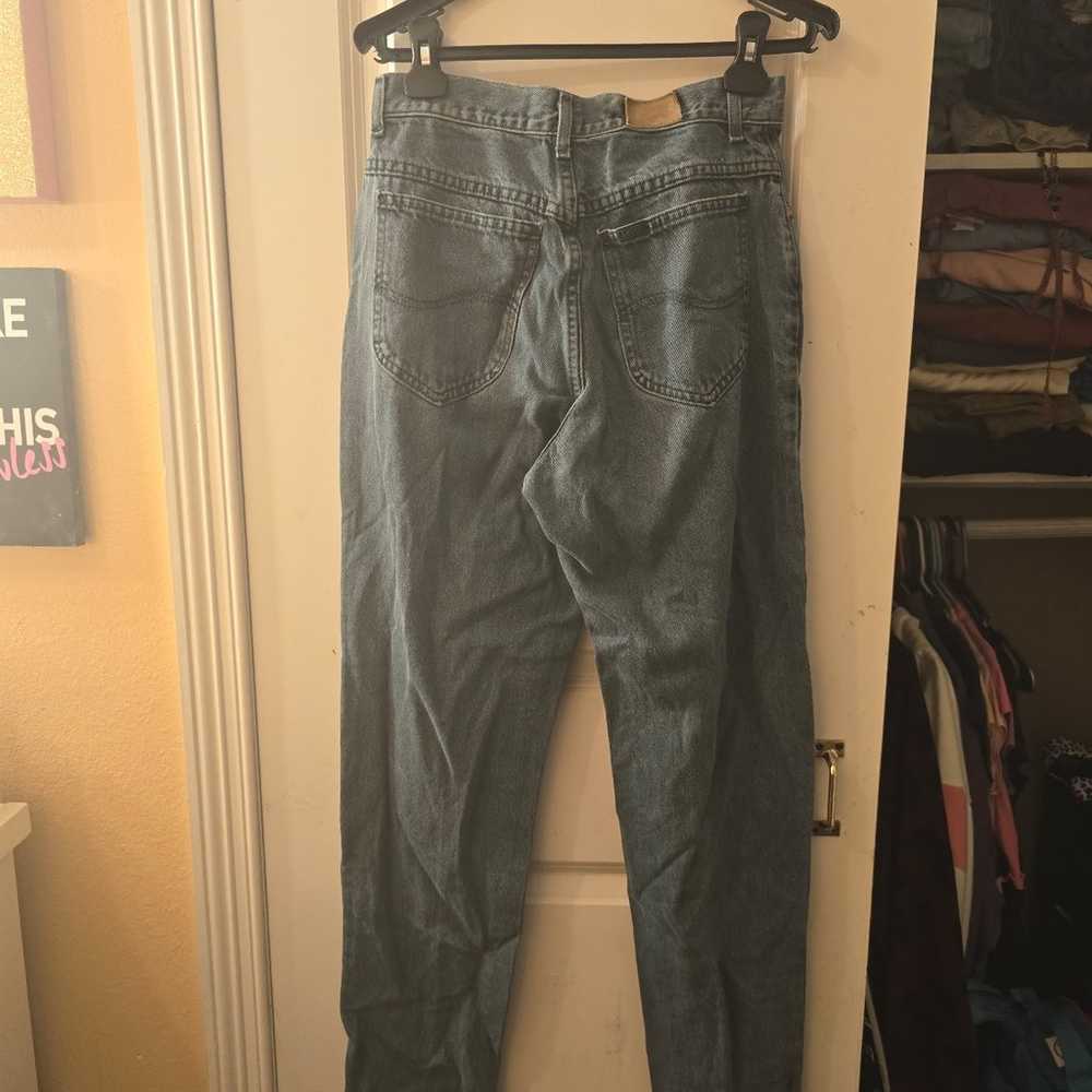 Vintage Lee green jeans sz 11 - image 2