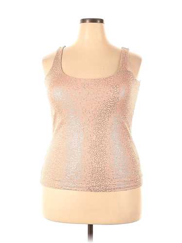 Talbots Women Silver Sleeveless Top 0X Plus