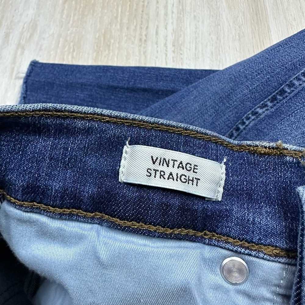 J Crew Vintage Straight Button Fly Mid Rise Fray … - image 11