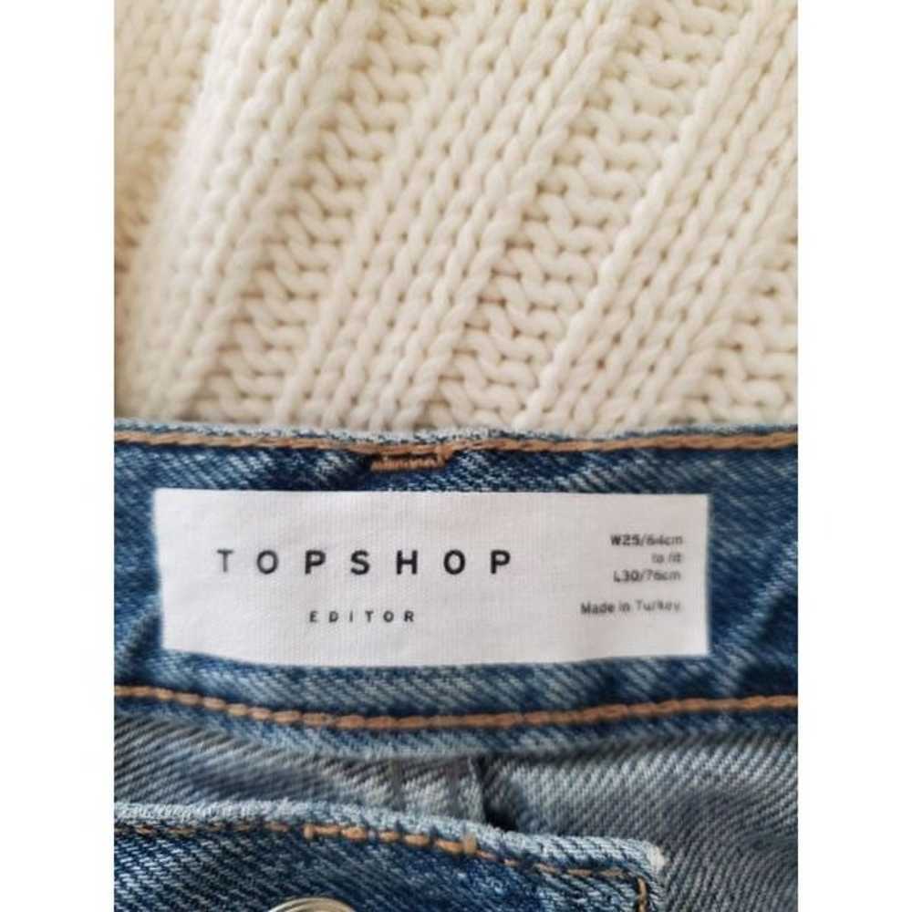 Topshop Editor Straight Leg Jeans sz 25x25 - image 11