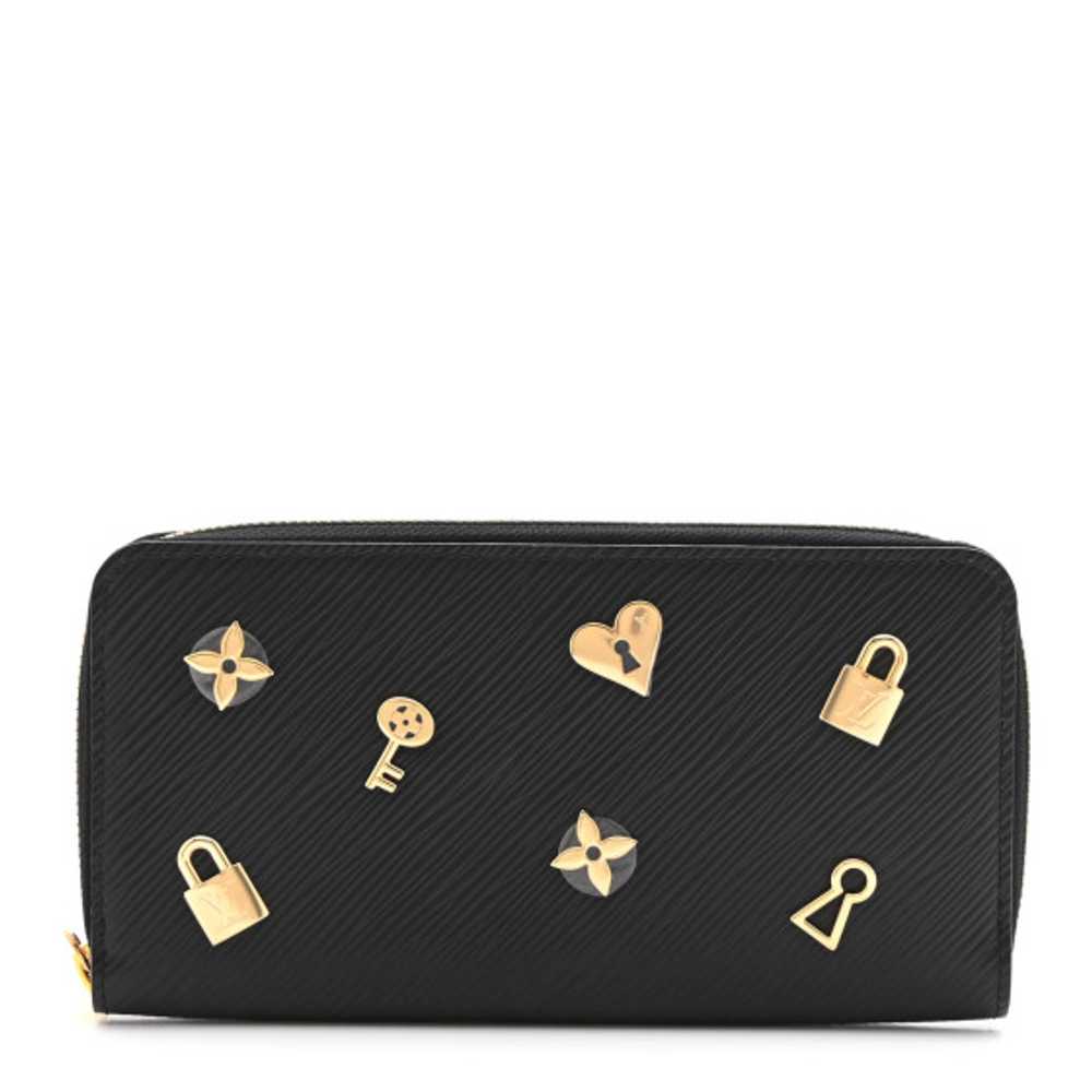 LOUIS VUITTON Epi Love Lock Zippy Wallet Black - image 1