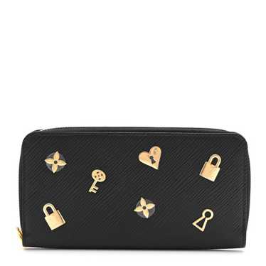 LOUIS VUITTON Epi Love Lock Zippy Wallet Black - image 1