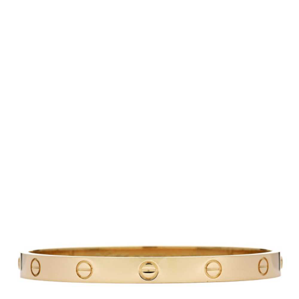 CARTIER 18K Yellow Gold LOVE Bracelet 18 - image 1