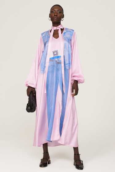 Thebe Magugu Silky Mock Denim Dress