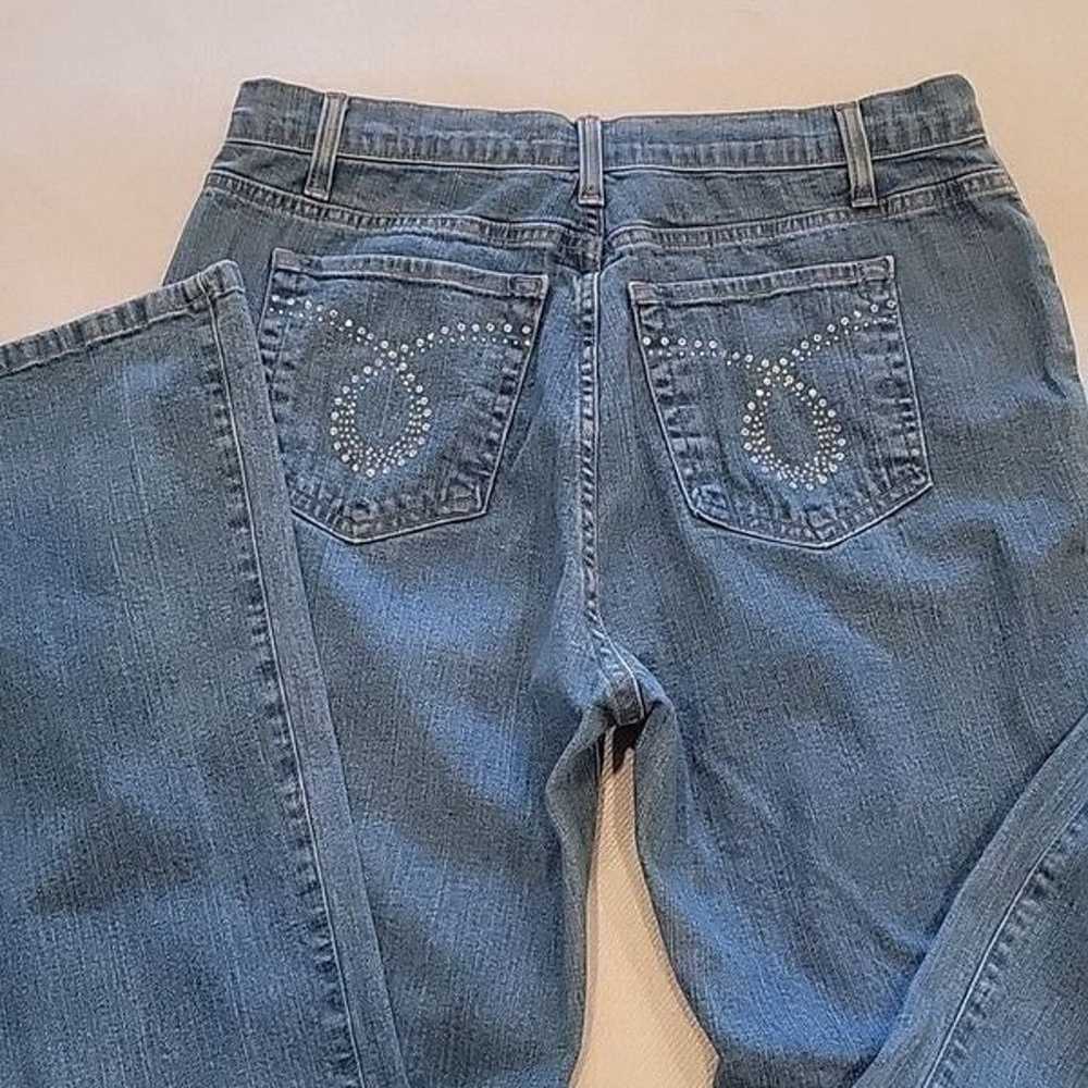 NYDJ vintage embellished bedazzled jeans. Size 12 - image 2