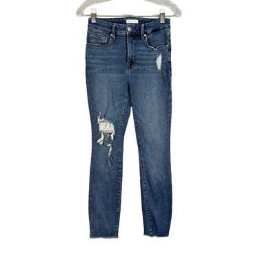 Good American Skinny Distressed Jeans