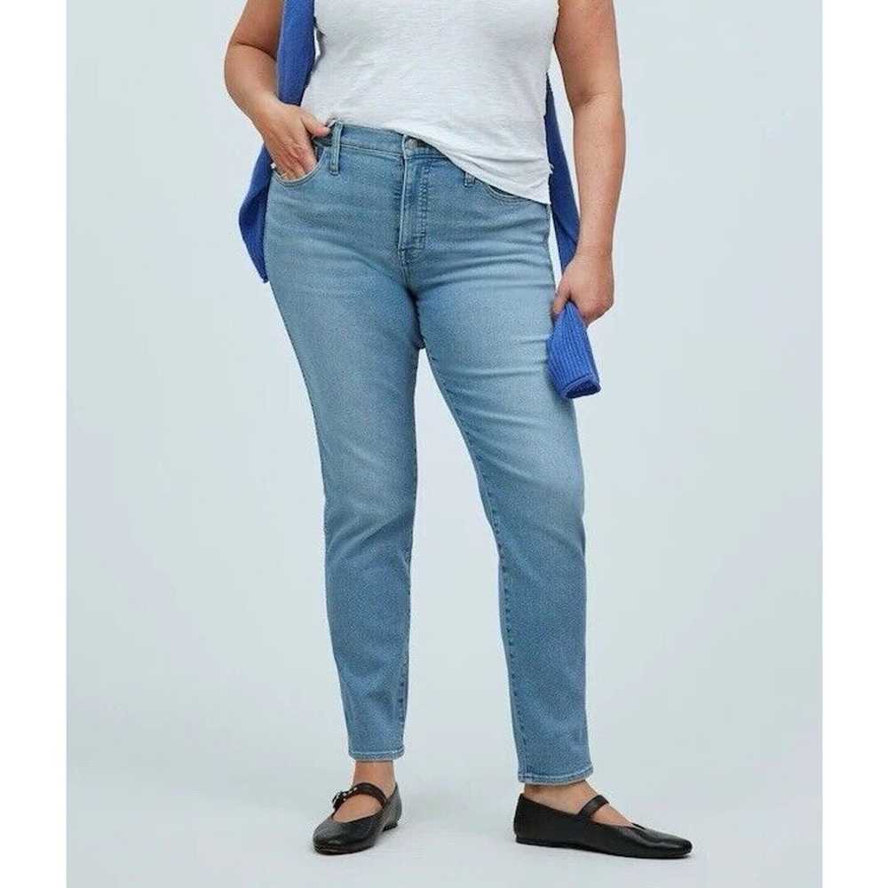 Madewell Stovepipe Jeans 32 T Light Wash High Ris… - image 1