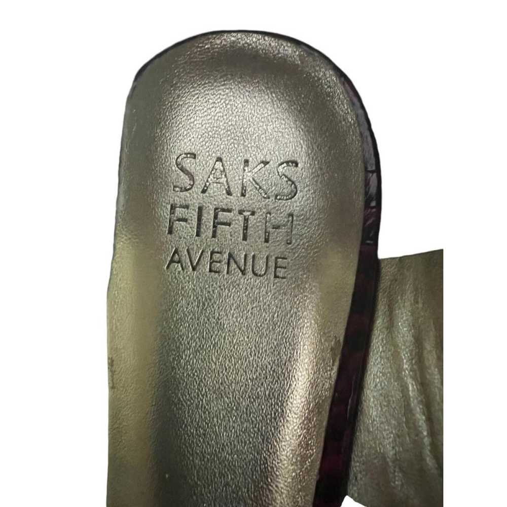 Saks Fifth Avenue Collection Leather flats - image 4