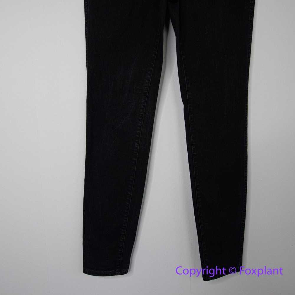 Madewell 10" High-Rise Skinny Jeans in black fros… - image 3